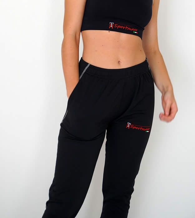 Pantalone tuta donna con cerniera - immagine 2