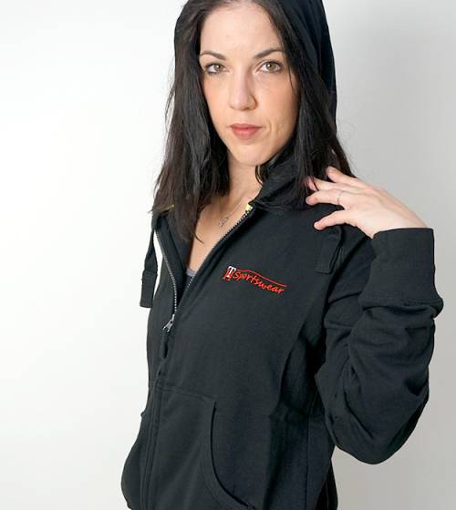 Felpa nera cotone Jogging