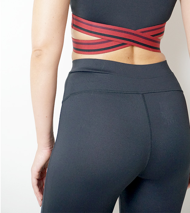 Legging ultra-elasticizzati nero in elastan - immagine 2